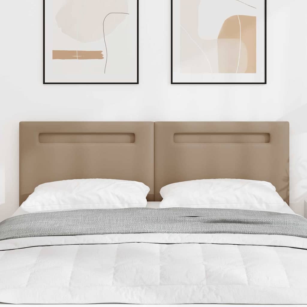 vidaXL Tăblie cap Pe perete cu headboard Manual Cappuccino 160 cm PVC vidaXL Tăblie cap Pe perete cu headboard Manual Cappuccino 160 cm PVC