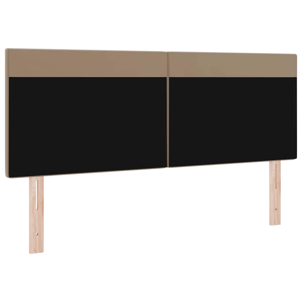 vidaXL Tăblie cap Pe perete cu headboard Manual Cappuccino 160 cm PVC vidaXL Tăblie cap Pe perete cu headboard Manual Cappuccino 160 cm PVC