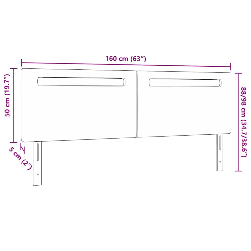 vidaXL Tăblie cap Pe perete cu headboard Manual Cappuccino 160 cm PVC vidaXL Tăblie cap Pe perete cu headboard Manual Cappuccino 160 cm PVC