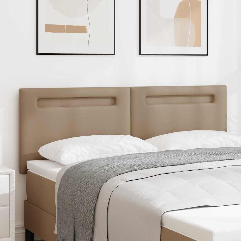 vidaXL Tăblie cap Pe perete cu headboard Manual Cappuccino 160 cm PVC vidaXL Tăblie cap Pe perete cu headboard Manual Cappuccino 160 cm PVC