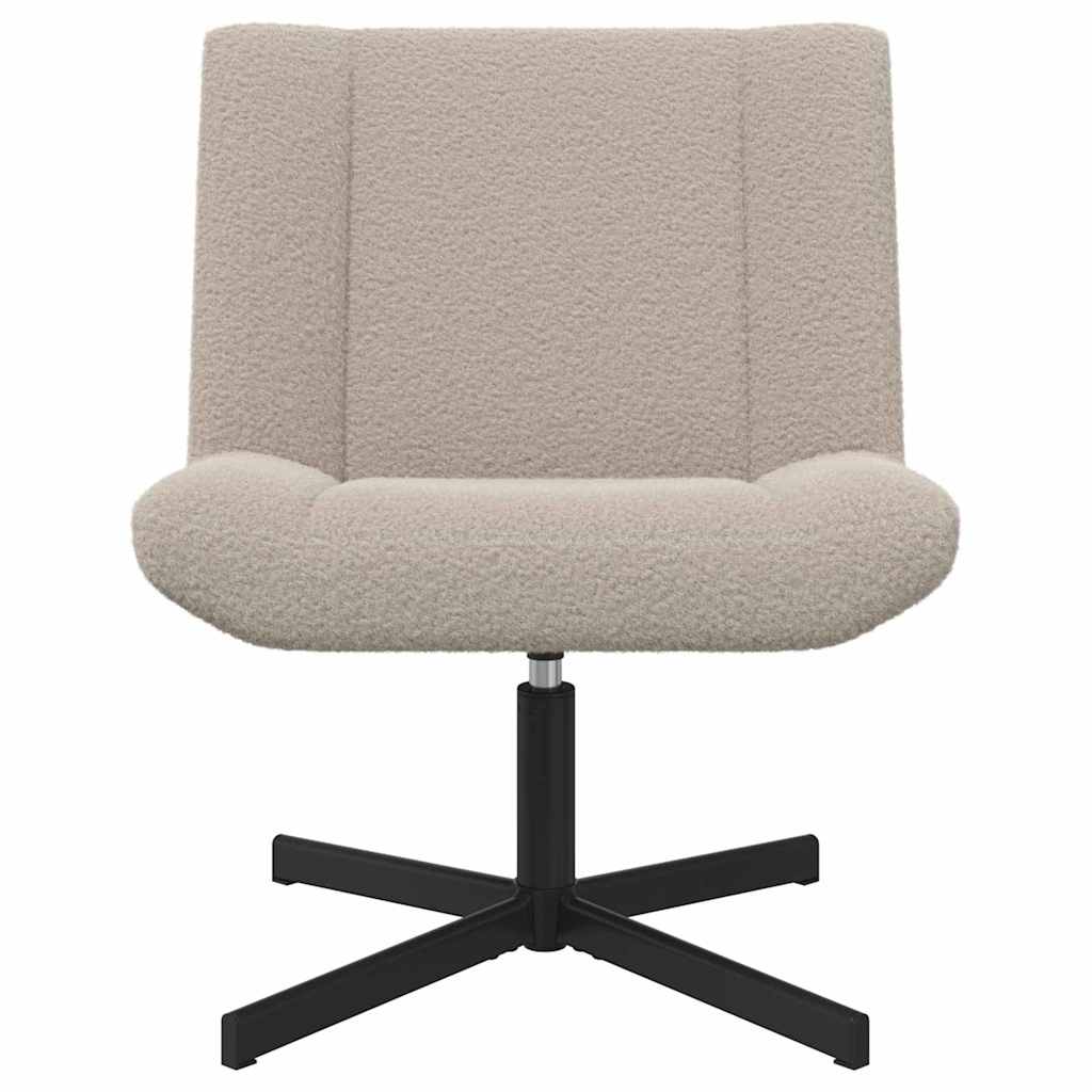 vidaXL Scaun accent Gri deschis Material din poliester Standard Pivotant vidaXL Scaun accent Gri deschis Material din poliester Standard Pivotant