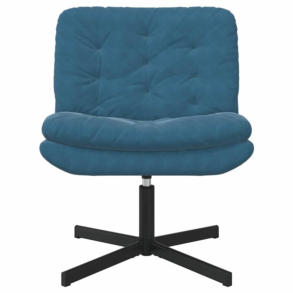 vidaXL Scaun Relaxant Rotativ albastru 63 x 75 x 76 cm Catifea