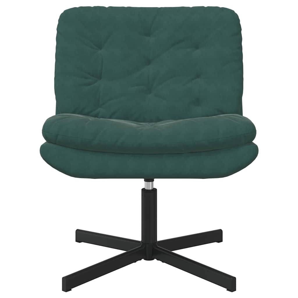 vidaXL Scaun Relaxant Rotativ Verde închis 63 x 75 x 76 cm Catifea vidaXL Scaun Relaxant Rotativ Verde închis 63 x 75 x 76 cm Catifea