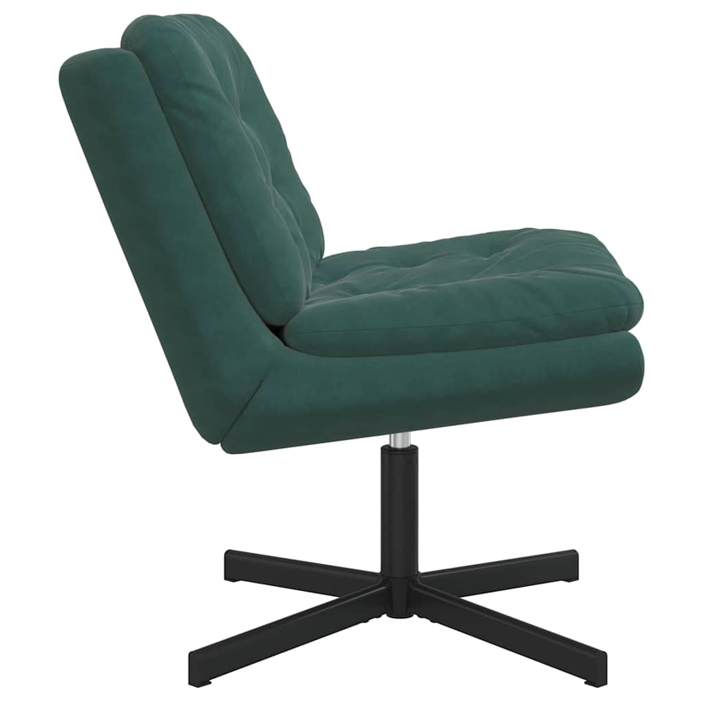 vidaXL Scaun Relaxant Rotativ Verde închis 63 x 75 x 76 cm Catifea vidaXL Scaun Relaxant Rotativ Verde închis 63 x 75 x 76 cm Catifea