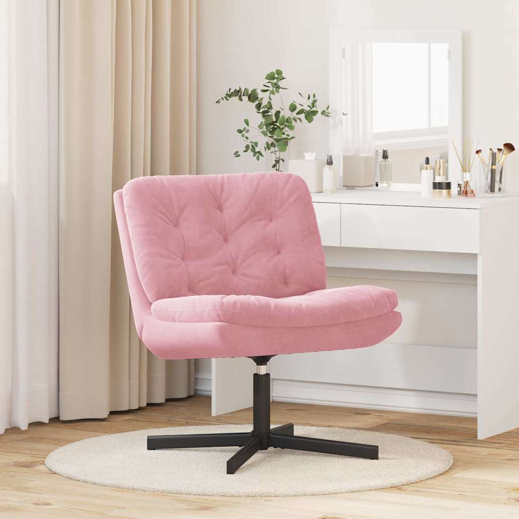 vidaXL Scaun Relaxant Rotativ cu pernă Altele Manual Roz 63 x 75 x 76 cm Catifea vidaXL Scaun Relaxant Rotativ cu pernă Altele Manual Roz 63 x 75 x 76 cm Catifea