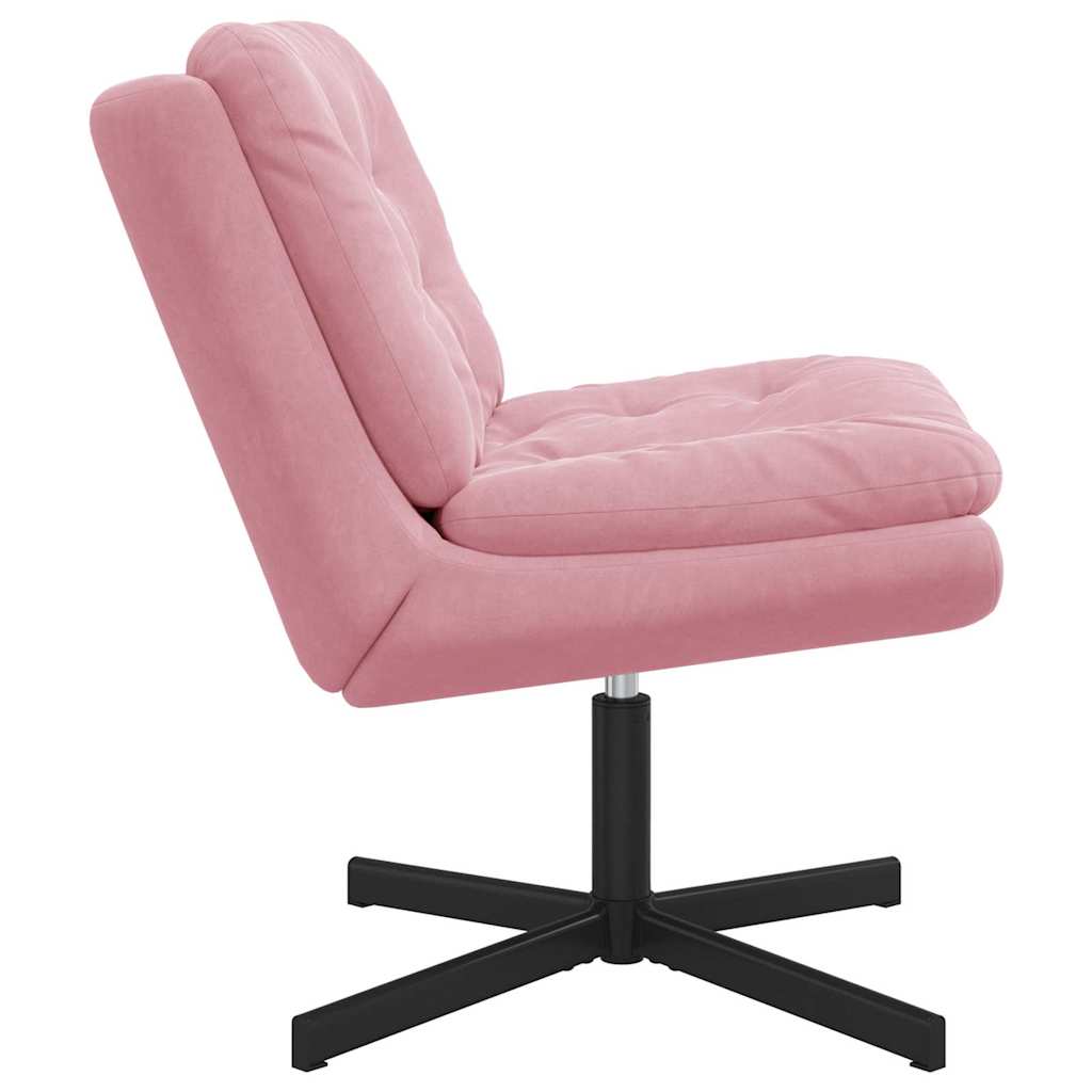 vidaXL Scaun Relaxant Rotativ cu pernă Altele Manual Roz 63 x 75 x 76 cm Catifea vidaXL Scaun Relaxant Rotativ cu pernă Altele Manual Roz 63 x 75 x 76 cm Catifea
