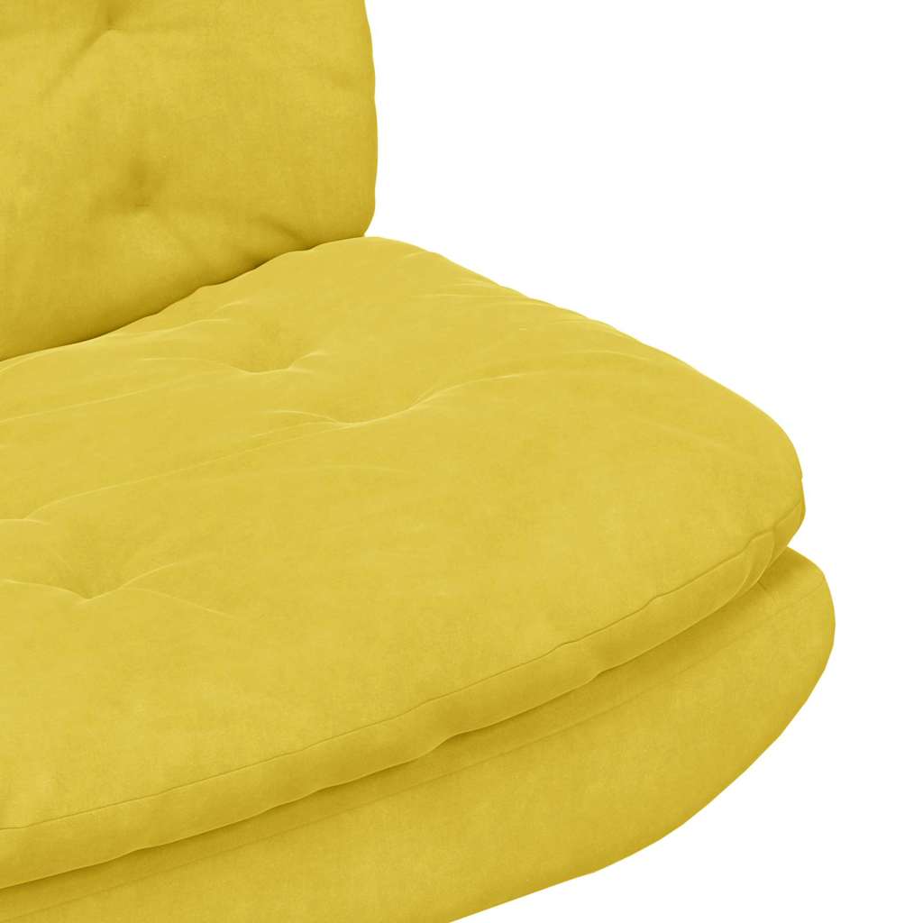 vidaXL Scaun Relaxant Rotativ cu pernă Altele Manual Galben 63 x 75 x 76 cm Catifea vidaXL Scaun Relaxant Rotativ cu pernă Altele Manual Galben 63 x 75 x 76 cm Catifea