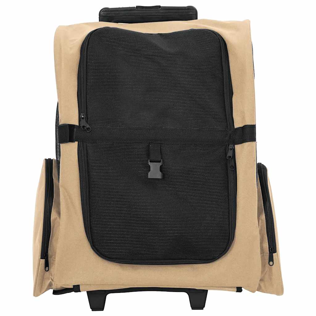 vidaXL Cărucior pentru animale de companie 3 în 1, design nisipos, 48x32x57 cm, material Oxford vidaXL Cărucior pentru animale de companie 3 în 1, design nisipos, 48x32x57 cm, material Oxford