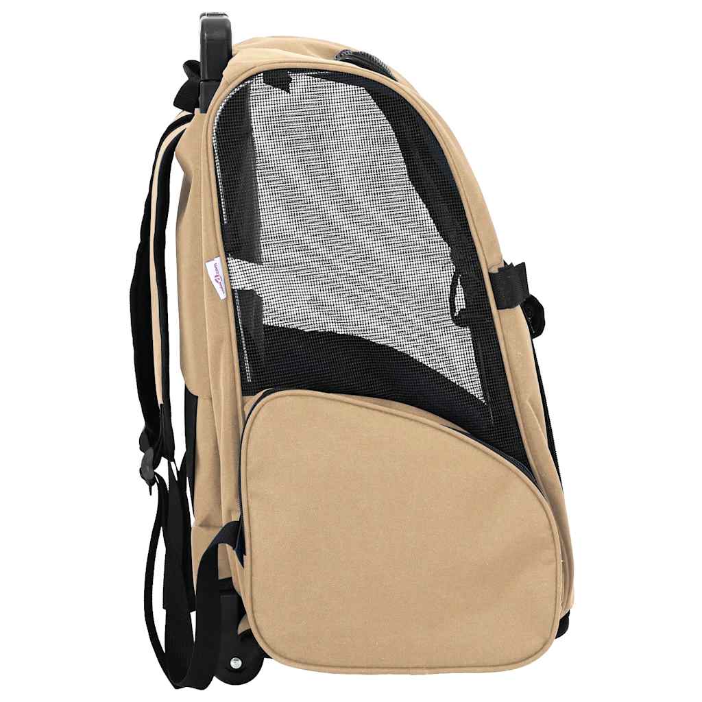 vidaXL Cărucior pentru animale de companie 3 în 1, design nisipos, 48x32x57 cm, material Oxford vidaXL Cărucior pentru animale de companie 3 în 1, design nisipos, 48x32x57 cm, material Oxford