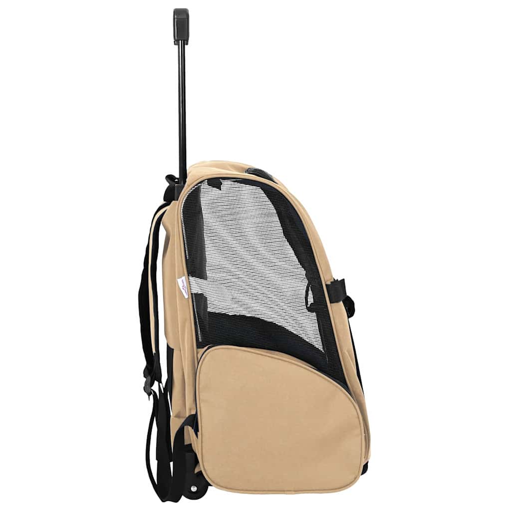 vidaXL Cărucior pentru animale de companie 3 în 1, design nisipos, 48x32x57 cm, material Oxford vidaXL Cărucior pentru animale de companie 3 în 1, design nisipos, 48x32x57 cm, material Oxford