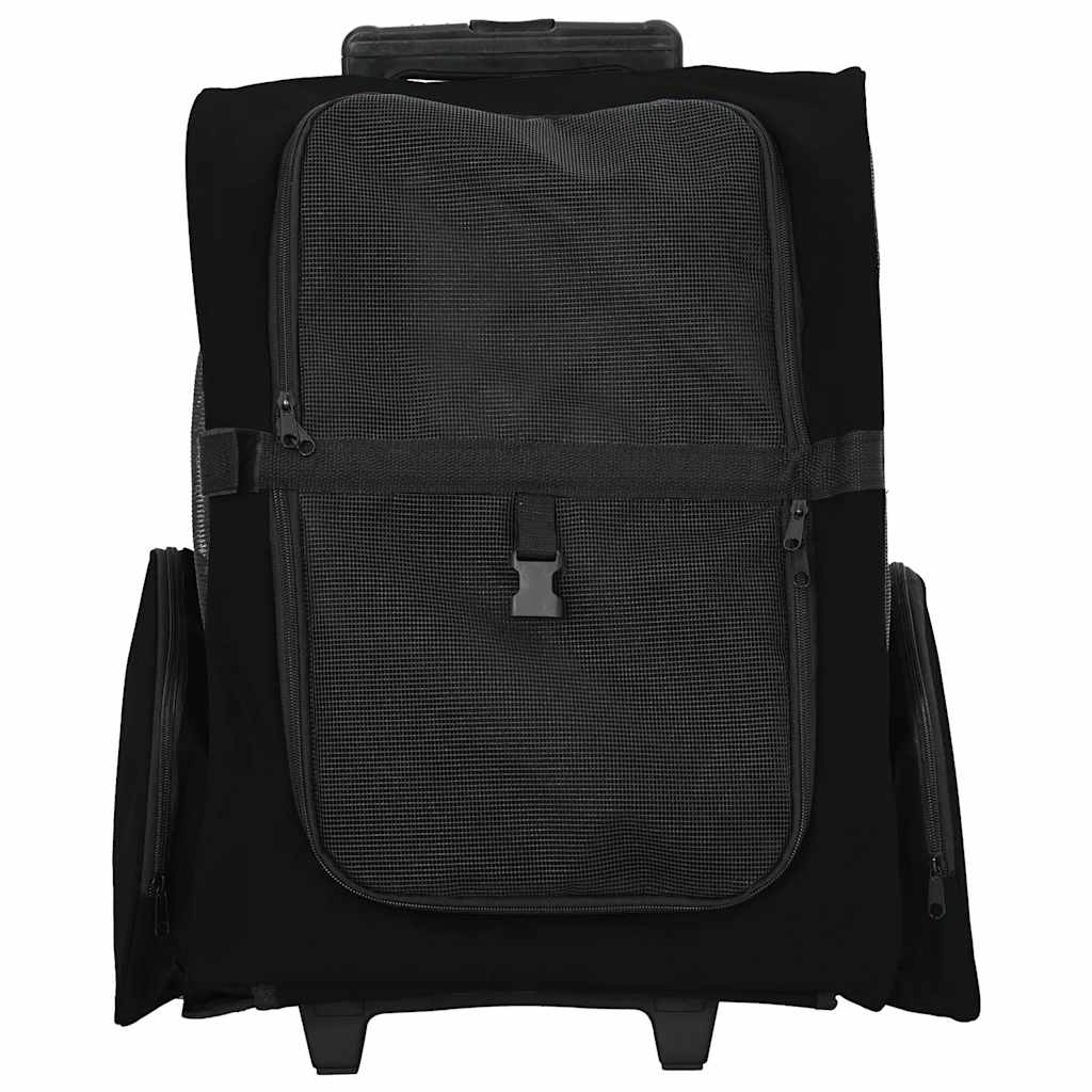 vidaXL Cărucior pentru animale de companie, design 3 în 1, negru, 48x32x57 cm, material Oxford vidaXL Cărucior pentru animale de companie, design 3 în 1, negru, 48x32x57 cm, material Oxford