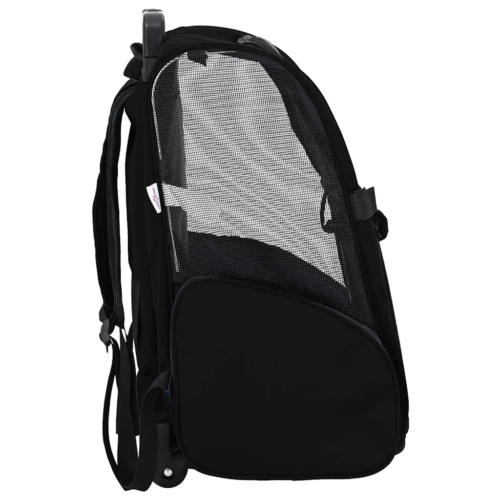 vidaXL Cărucior pentru animale de companie, design 3 în 1, negru, 48x32x57 cm, material Oxford vidaXL Cărucior pentru animale de companie, design 3 în 1, negru, 48x32x57 cm, material Oxford
