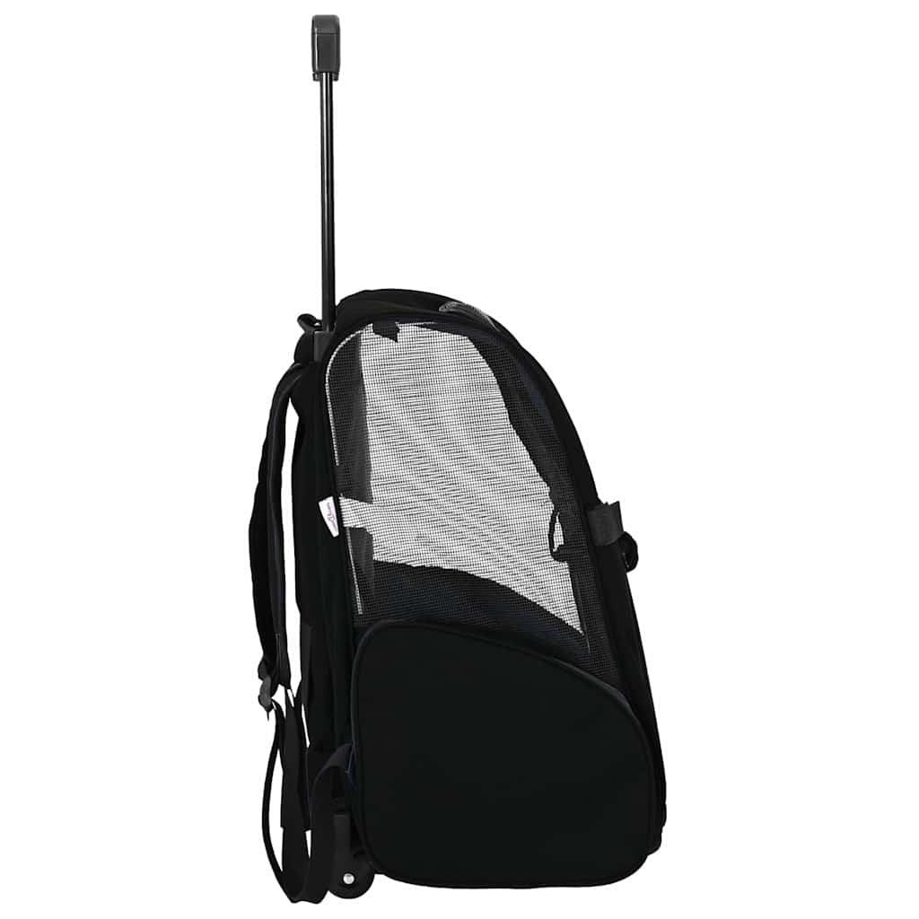 vidaXL Cărucior pentru animale de companie, design 3 în 1, negru, 48x32x57 cm, material Oxford vidaXL Cărucior pentru animale de companie, design 3 în 1, negru, 48x32x57 cm, material Oxford