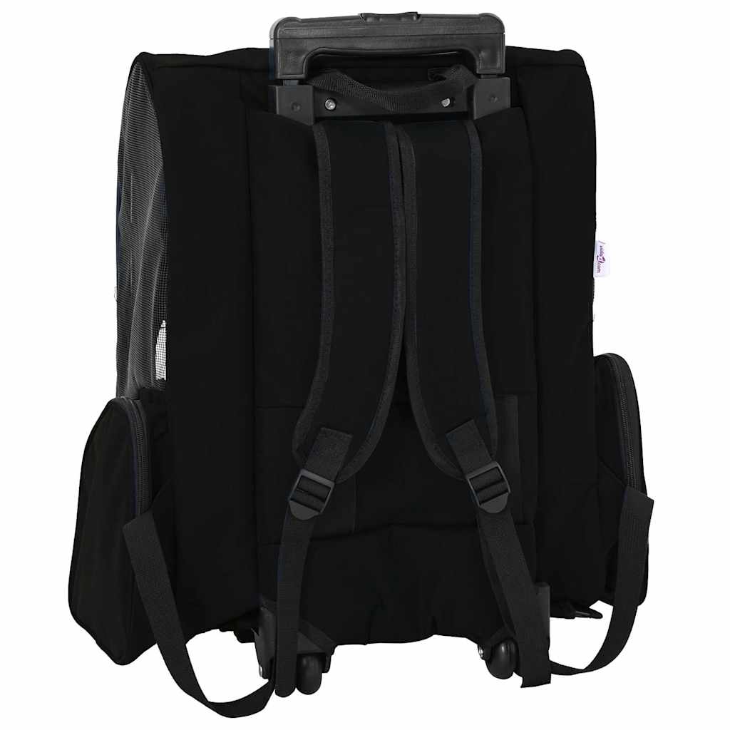 vidaXL Cărucior pentru animale de companie, design 3 în 1, negru, 48x32x57 cm, material Oxford vidaXL Cărucior pentru animale de companie, design 3 în 1, negru, 48x32x57 cm, material Oxford