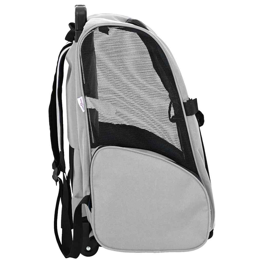 vidaXL Cărucior pentru animale de companie 3 în 1, gri, 48x32x57 cm, material Oxford vidaXL Cărucior pentru animale de companie 3 în 1, gri, 48x32x57 cm, material Oxford