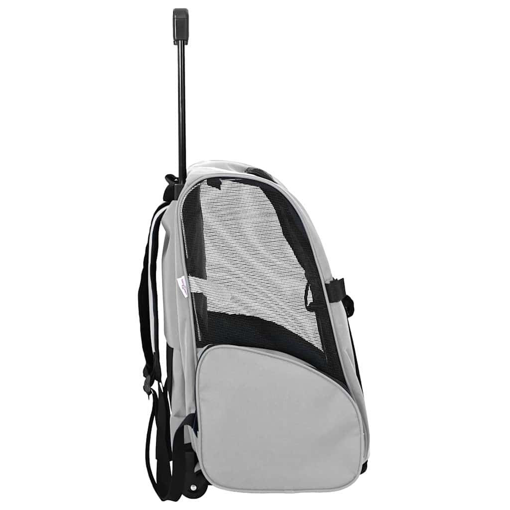 vidaXL Cărucior pentru animale de companie 3 în 1, gri, 48x32x57 cm, material Oxford vidaXL Cărucior pentru animale de companie 3 în 1, gri, 48x32x57 cm, material Oxford