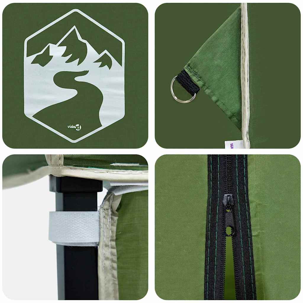 vidaXL Cort Canopy Pop-up Verde 250 x 250 cm țesătură