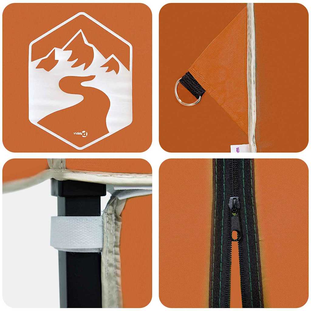 vidaXL Cort Canopy Pop-up Portocaliu 250 x 250 cm țesătură