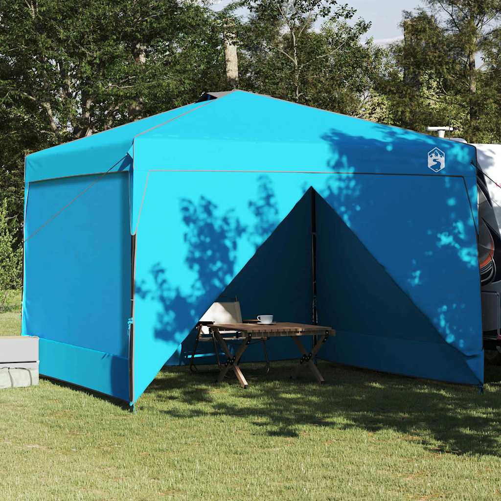 vidaXL Cort Canopy Pop-up albastru 300 x 300 cm țesătură