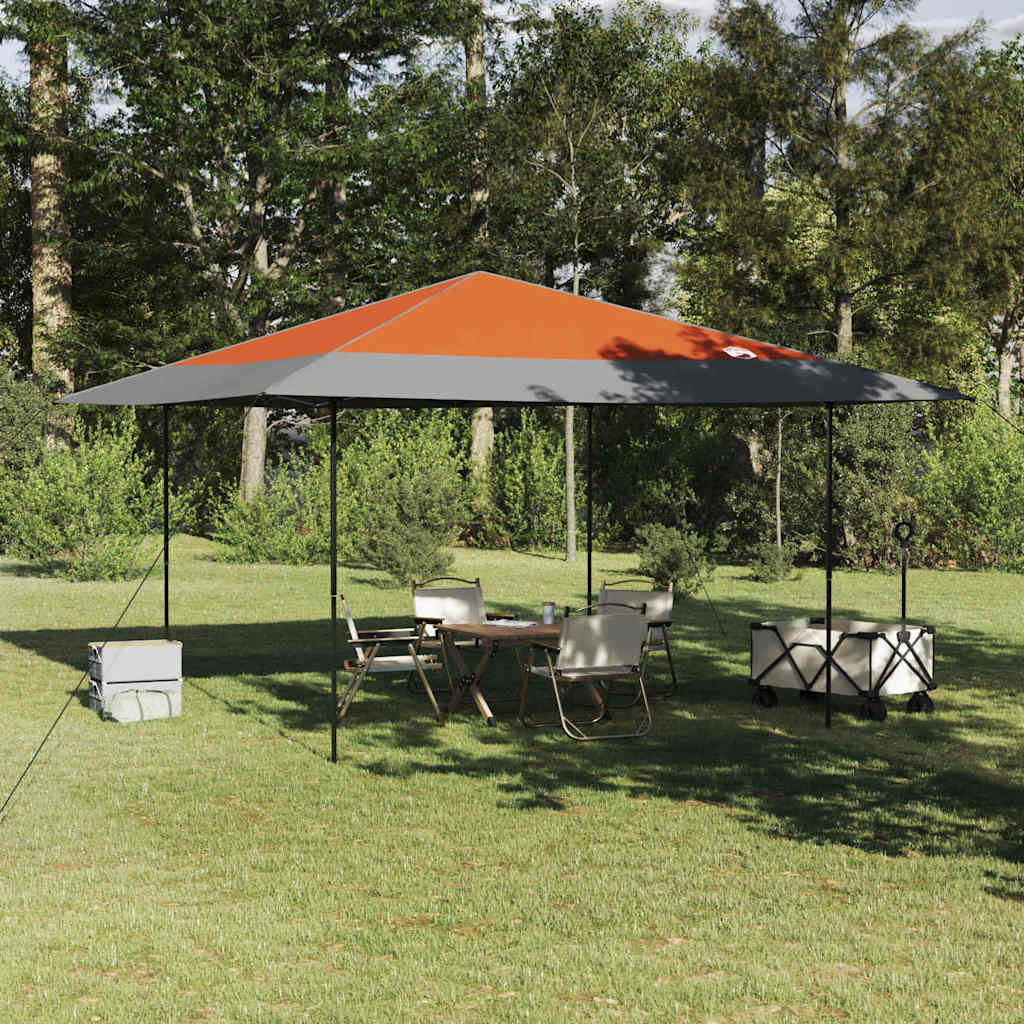 vidaXL Cort cu Copertină Portocaliu 400 x 400 x 227 / 236 / 245 cm