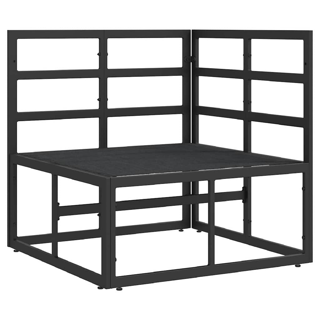 vidaXL Mobilier pentru Exterior cu pernă cu pernă Negru Aluminiu vidaXL Mobilier pentru Exterior cu pernă cu pernă Negru Aluminiu