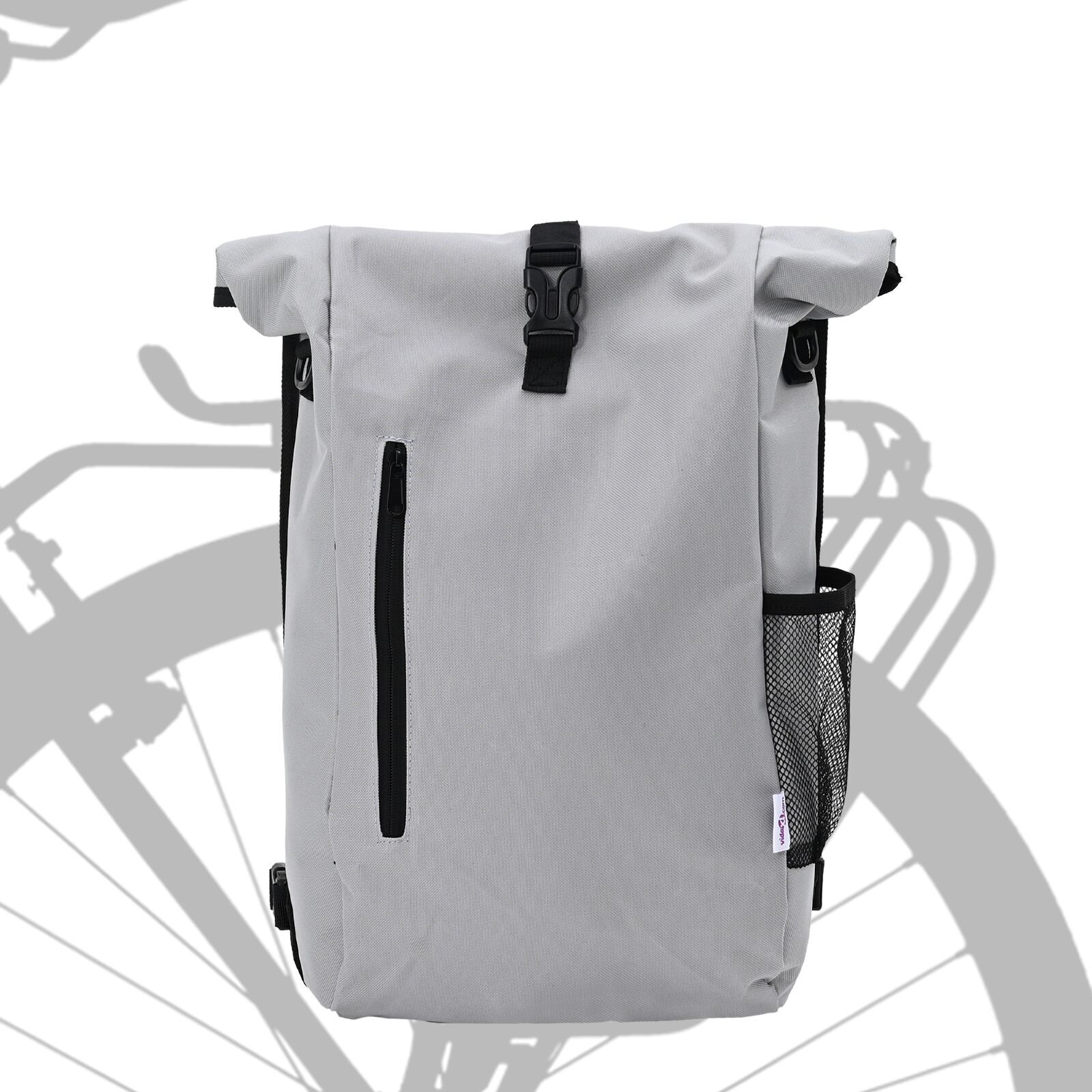 vidaXL Geantă de bicicletă suport bicicletă 20 L Gri 31x13x58 cm vidaXL Geantă de bicicletă suport bicicletă 20 L Gri 31x13x58 cm