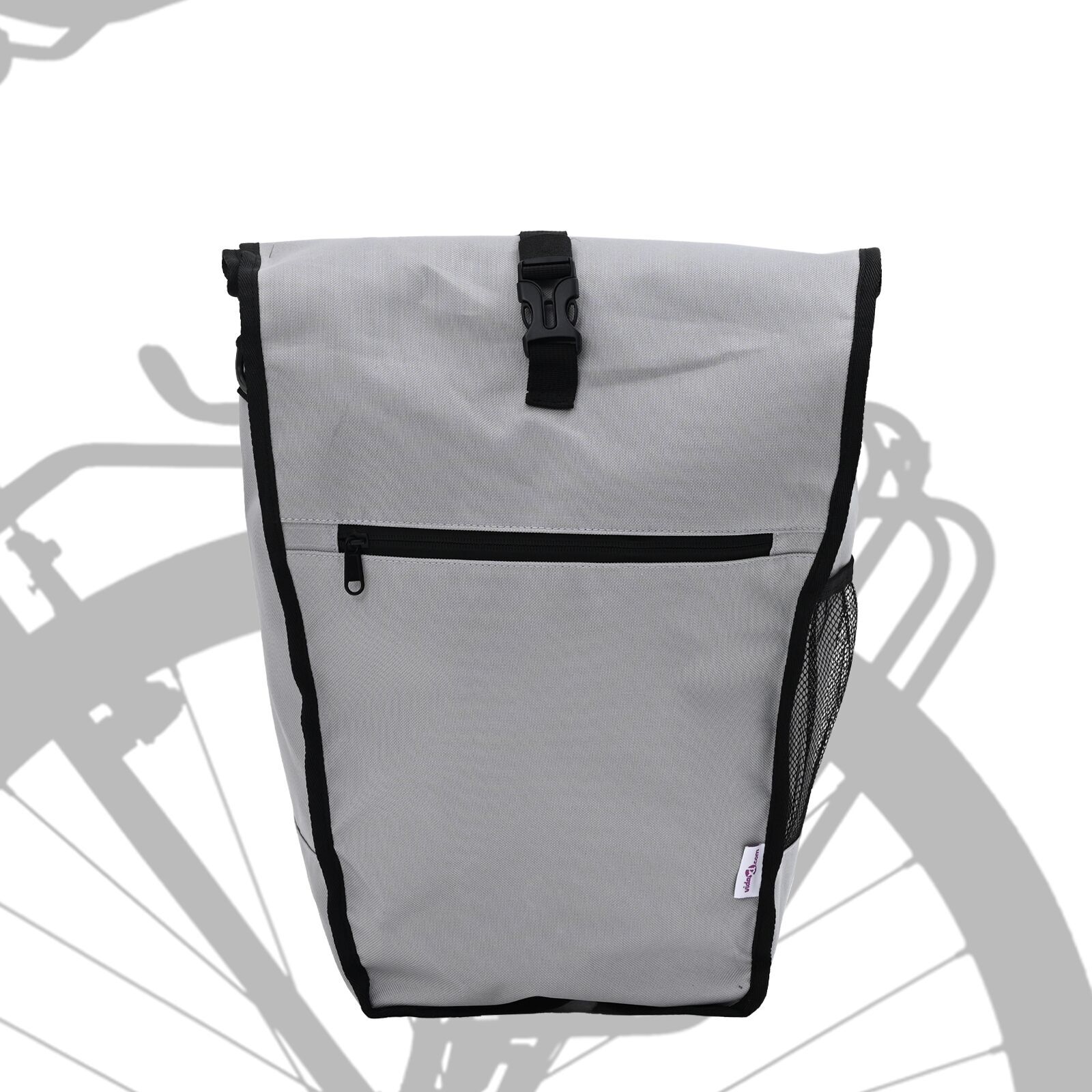 vidaXL Geanta pentru bicicletă pentru suportul de bicicletă de 20L Gri 34x16x59 cm vidaXL Geanta pentru bicicletă pentru suportul de bicicletă de 20L Gri 34x16x59 cm