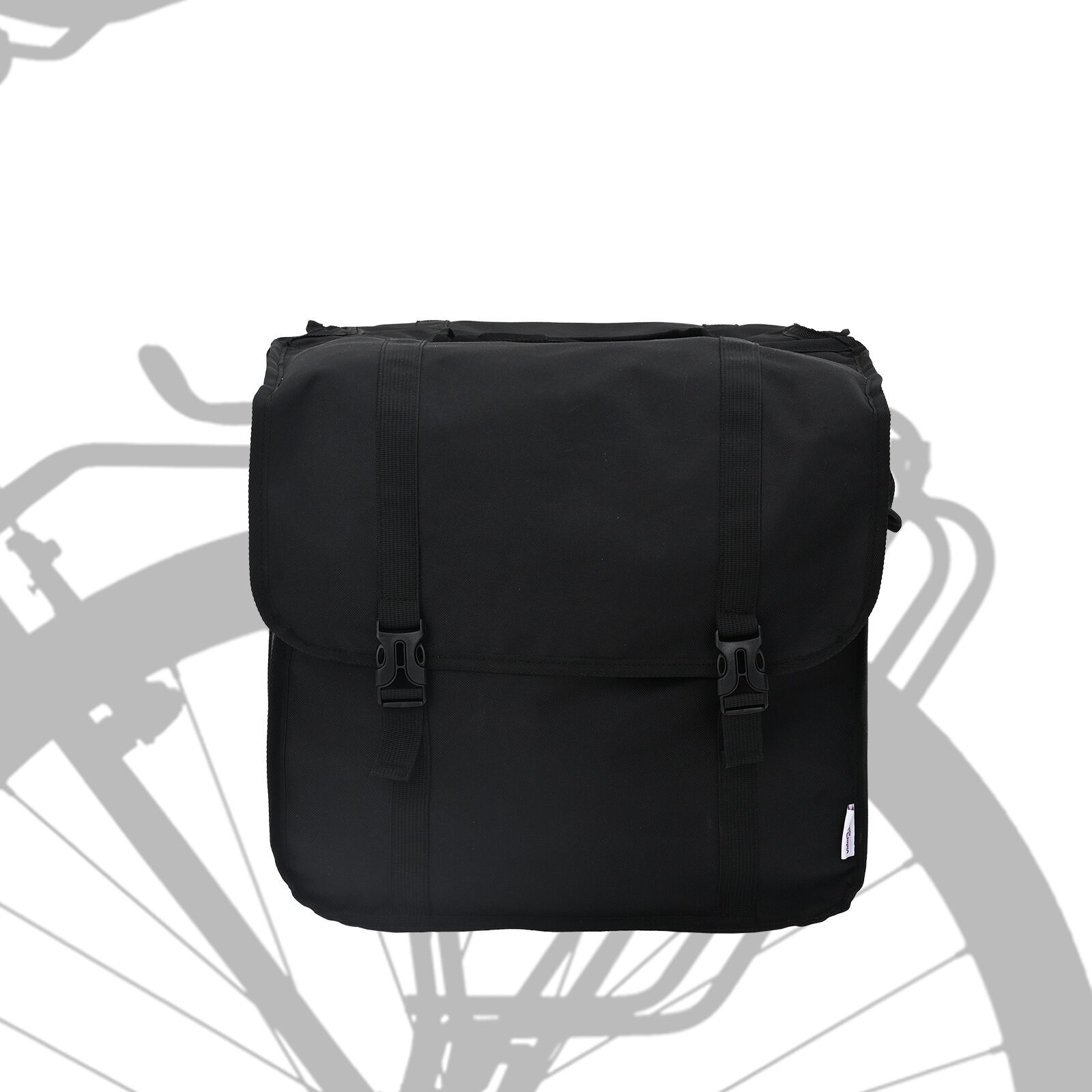 vidaXL Geantă dublă de bicicletă 48 L Negru vidaXL Geantă dublă de bicicletă 48 L Negru
