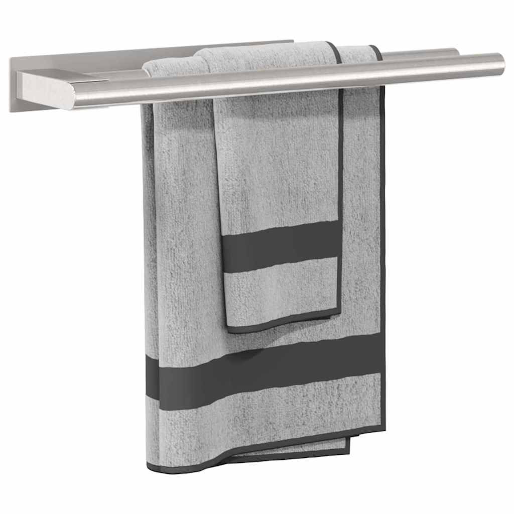 vidaXL Suport pentru prosoape Argintiu 40 x 9 x 4 cm Oțel inoxidabil