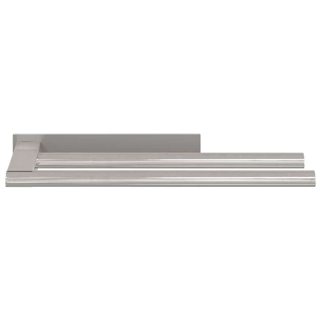 vidaXL Suport pentru prosoape Argintiu 40 x 9 x 4 cm Oțel inoxidabil