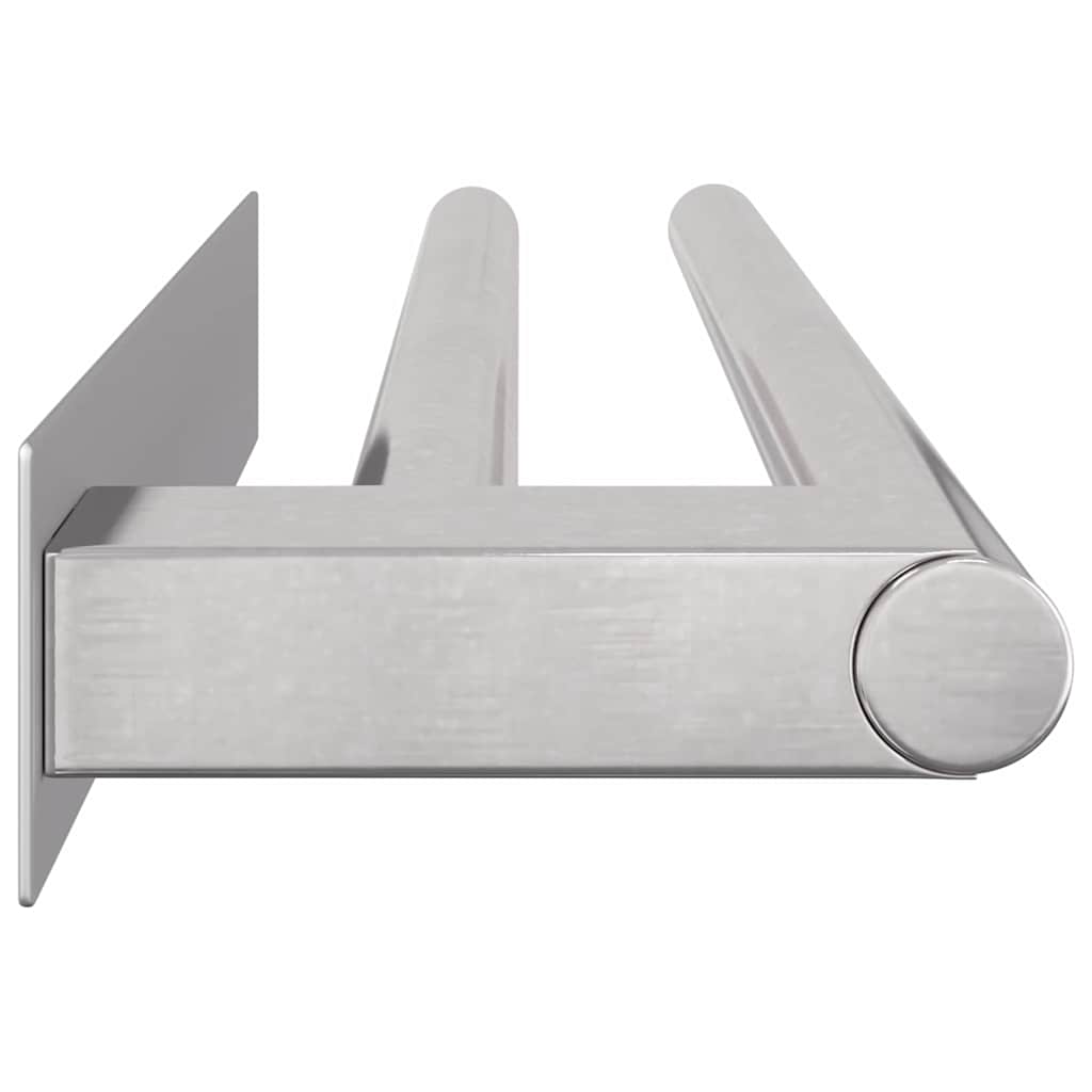 vidaXL Suport pentru prosoape Argintiu 40 x 9 x 4 cm Oțel inoxidabil
