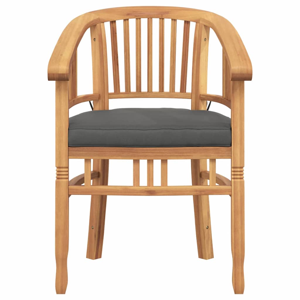 vidaXL Scaune de grădină 2 pcs Maro 63 x 58 x 89 cm Lemn masiv de tec