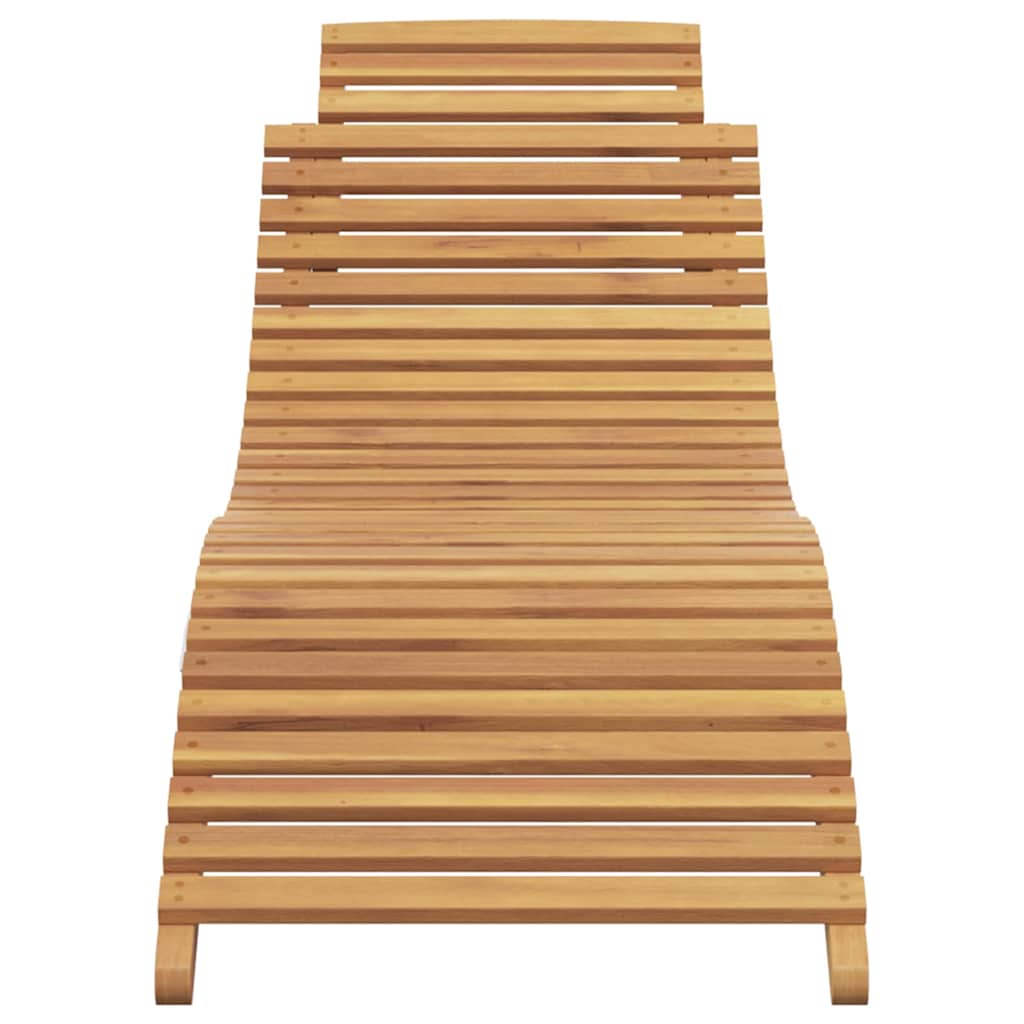vidaXL Șezlong Maro 184 x 55 x 59 cm Lemn solid de tec