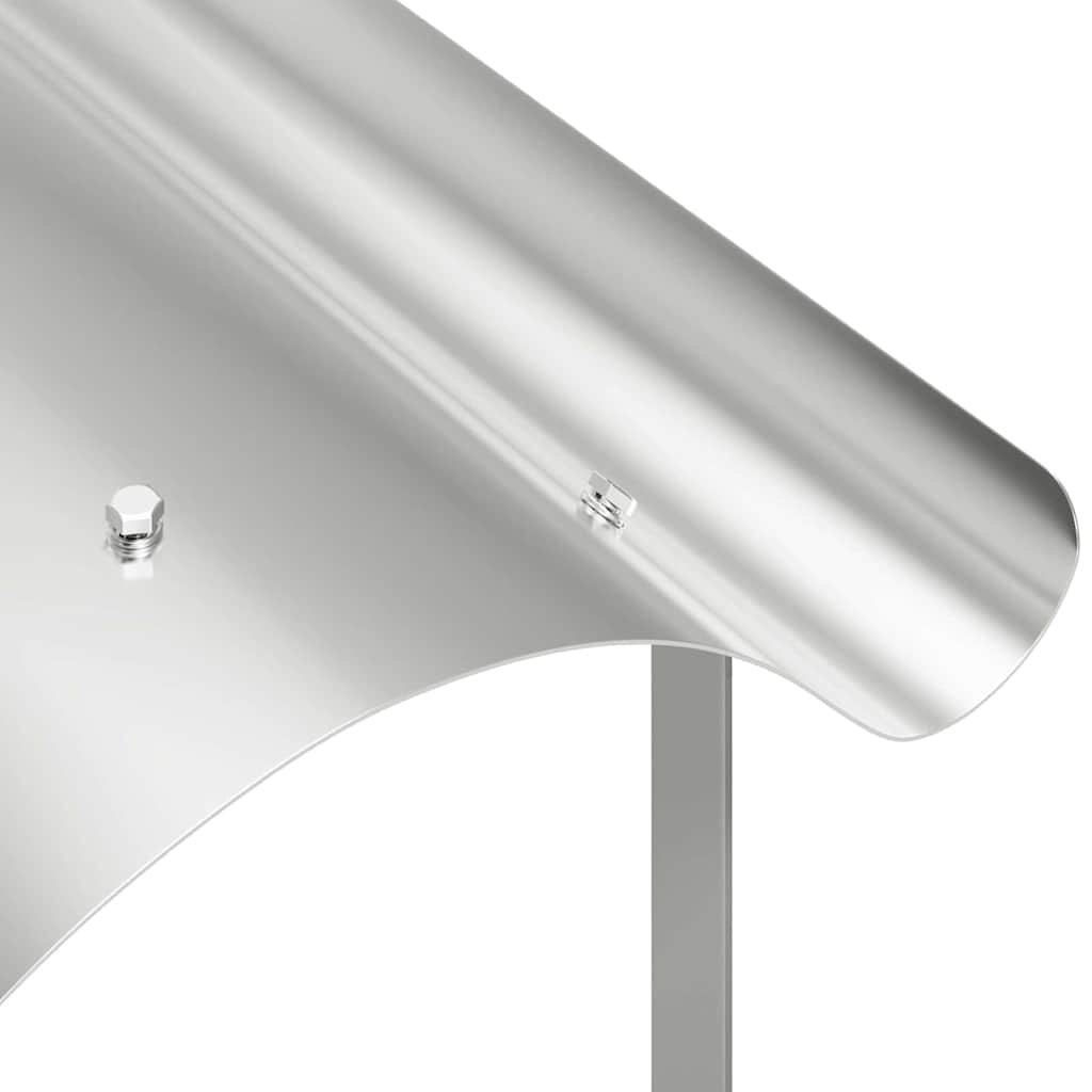 vidaXL Capac pentru Șemineu Argintiu 59.5 x 50 x 36.5 cm