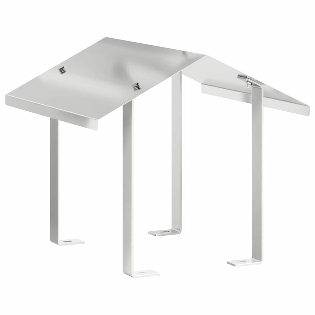 vidaXL Hood pentru coș de fum Argintiu 40 x 40 x 37,5 cm