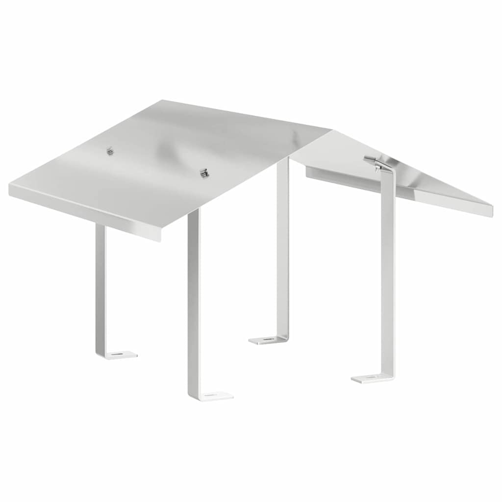 vidaXL Hood pentru coș de fum Argintiu 50 x 50 x 37 cm Oţel inoxidabil