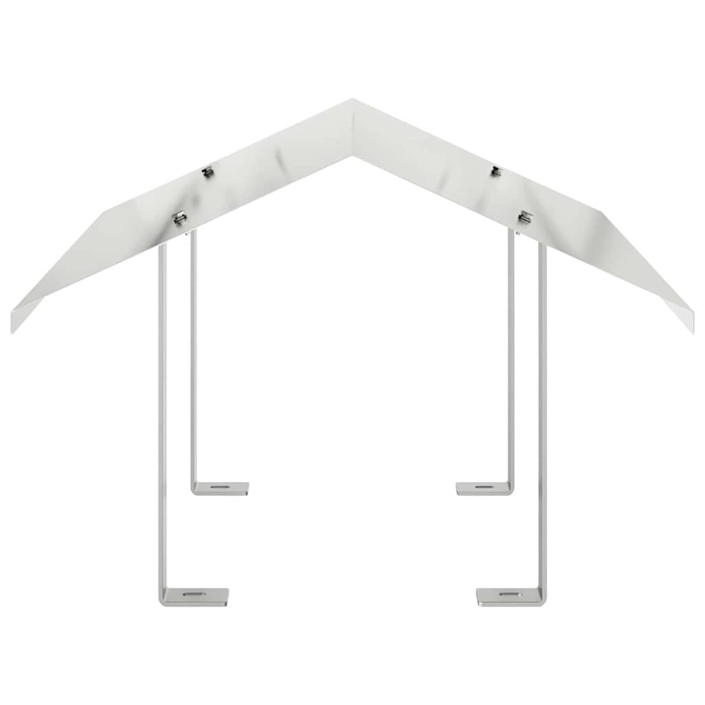 vidaXL Hood pentru coș de fum Argintiu 50 x 50 x 37 cm Oţel inoxidabil