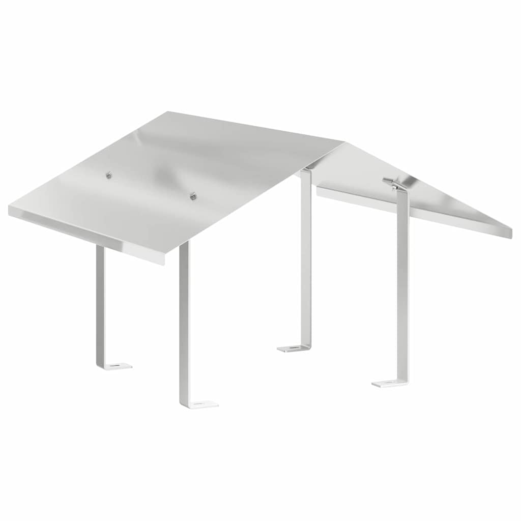 vidaXL Hood pentru coș de fum Argintiu 60 x 60 x 38 cm Oţel inoxidabil