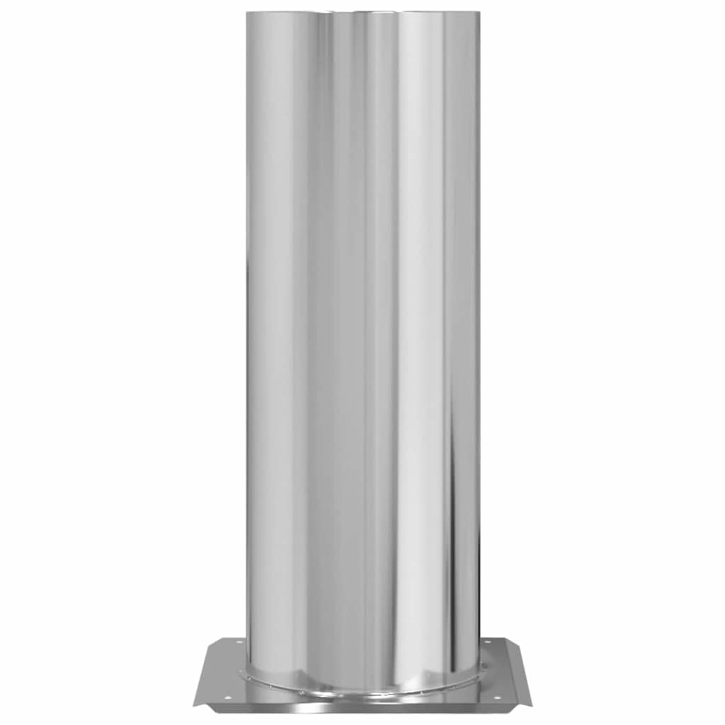 vidaXL Extensie pentru Capac de Semineu Argintiu 29 x 29 x 50 cm