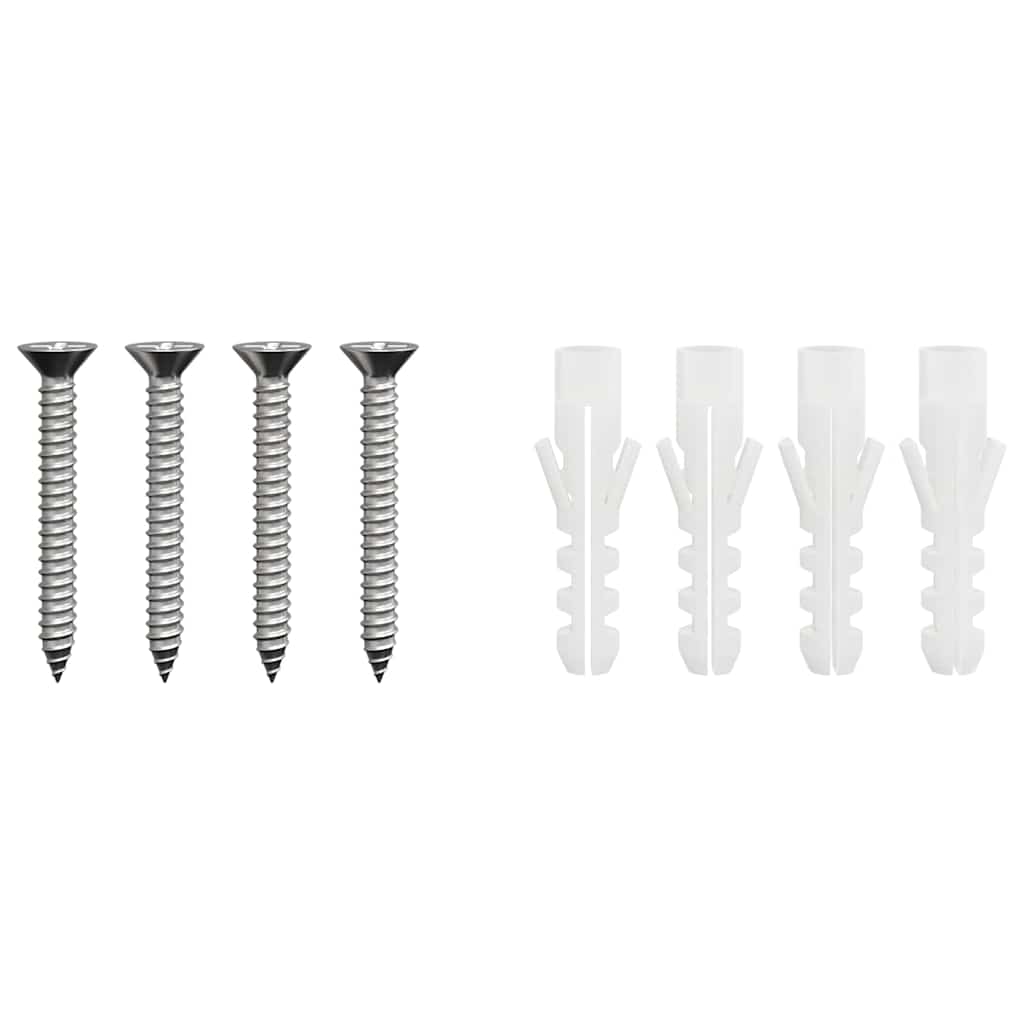 vidaXL Extensie pentru Capac de Semineu Argintiu 31 x 31 x 50 cm