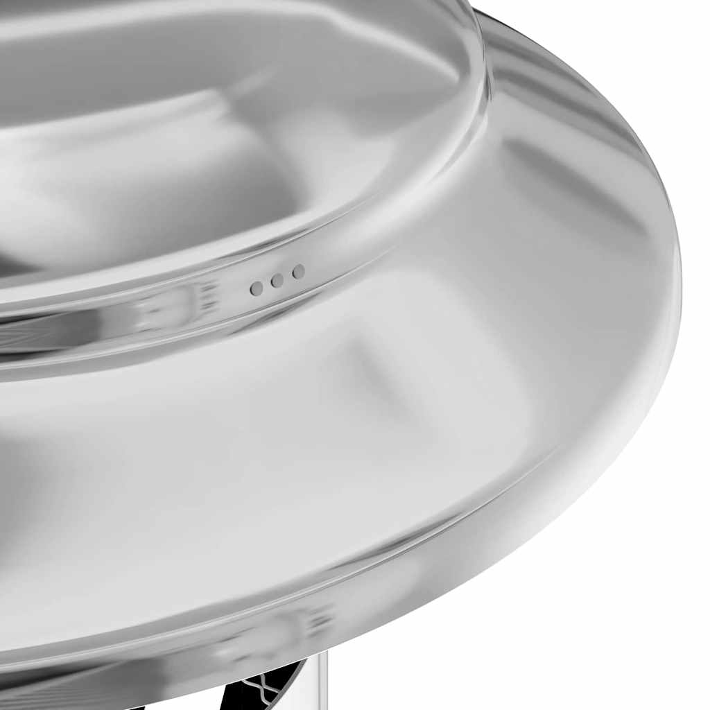 vidaXL Extensie pentru șemineu Argintiu 25 x 25 x 65 cm