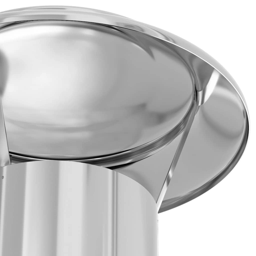 vidaXL Extensie pentru șemineu Argintiu 25 x 25 x 82 cm