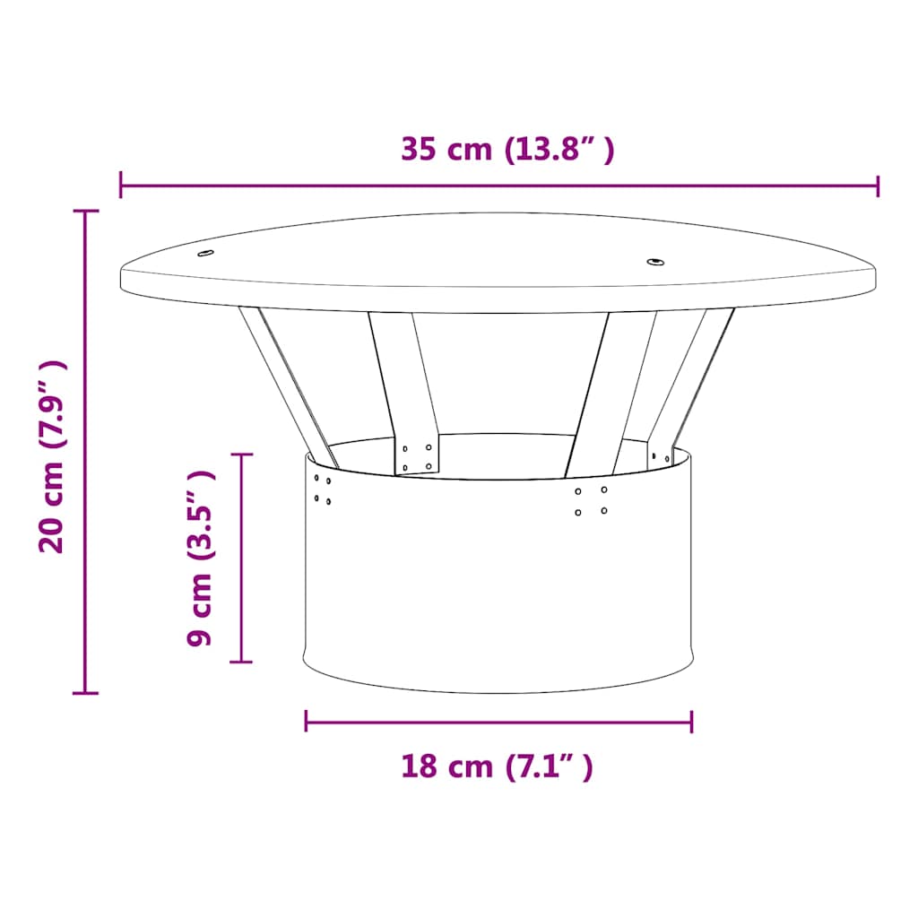 vidaXL Husă de ploaie pentru coș Argintiu 35 x 35 x 20 cm