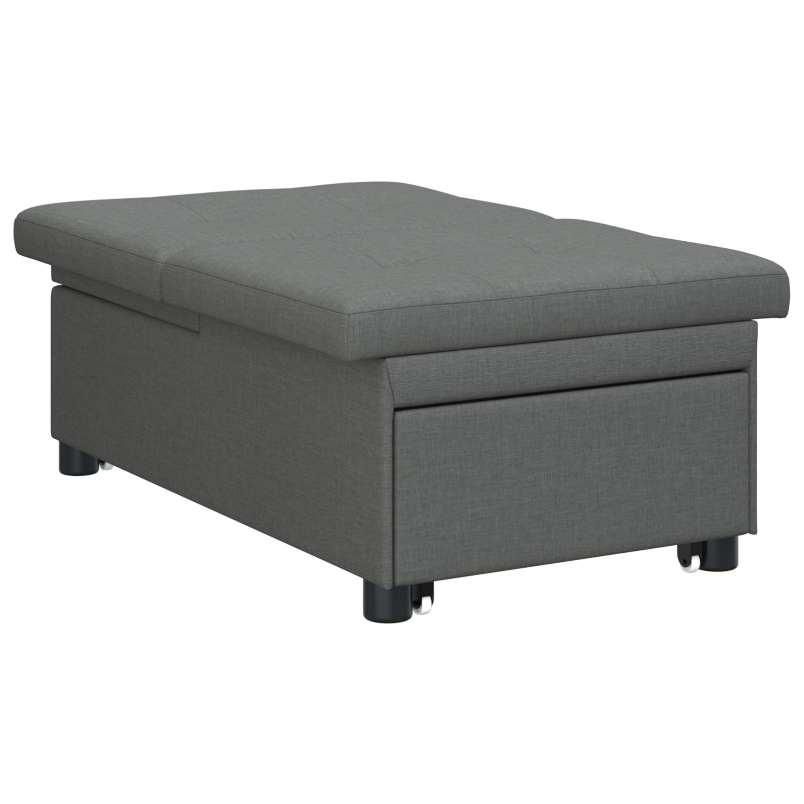 vidaXL Pat canapea Gri închis 194 x 67 x 37 cm țesătură