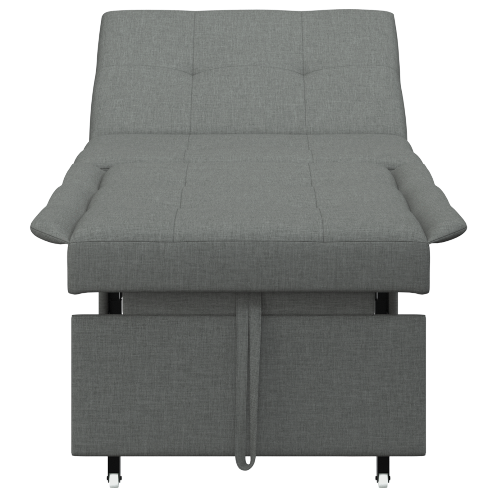 vidaXL Pat canapea Gri închis 194 x 67 x 37 cm țesătură