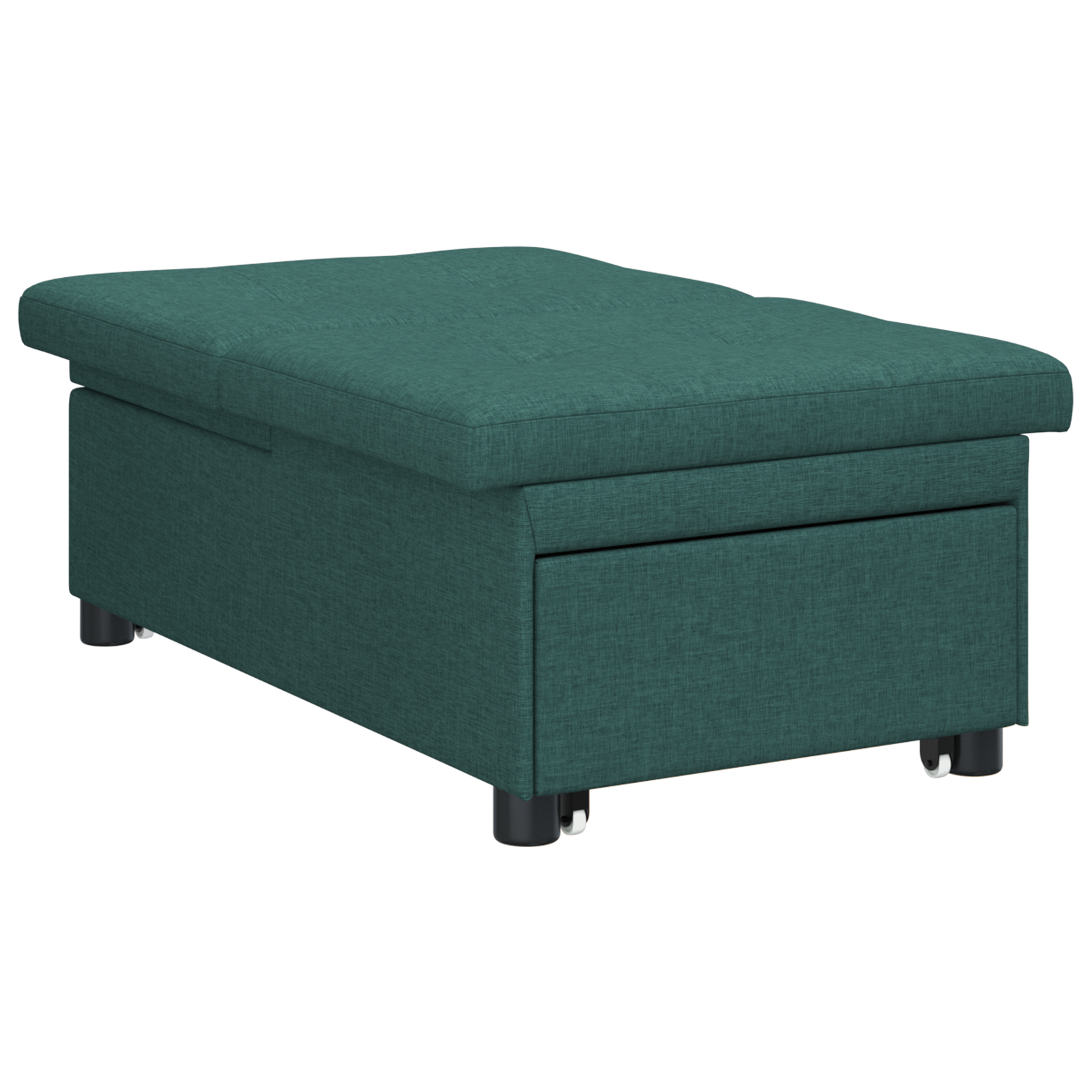 vidaXL Pat canapea Verde închis 194 x 67 x 37 cm țesătură vidaXL Pat canapea Verde închis 194 x 67 x 37 cm țesătură