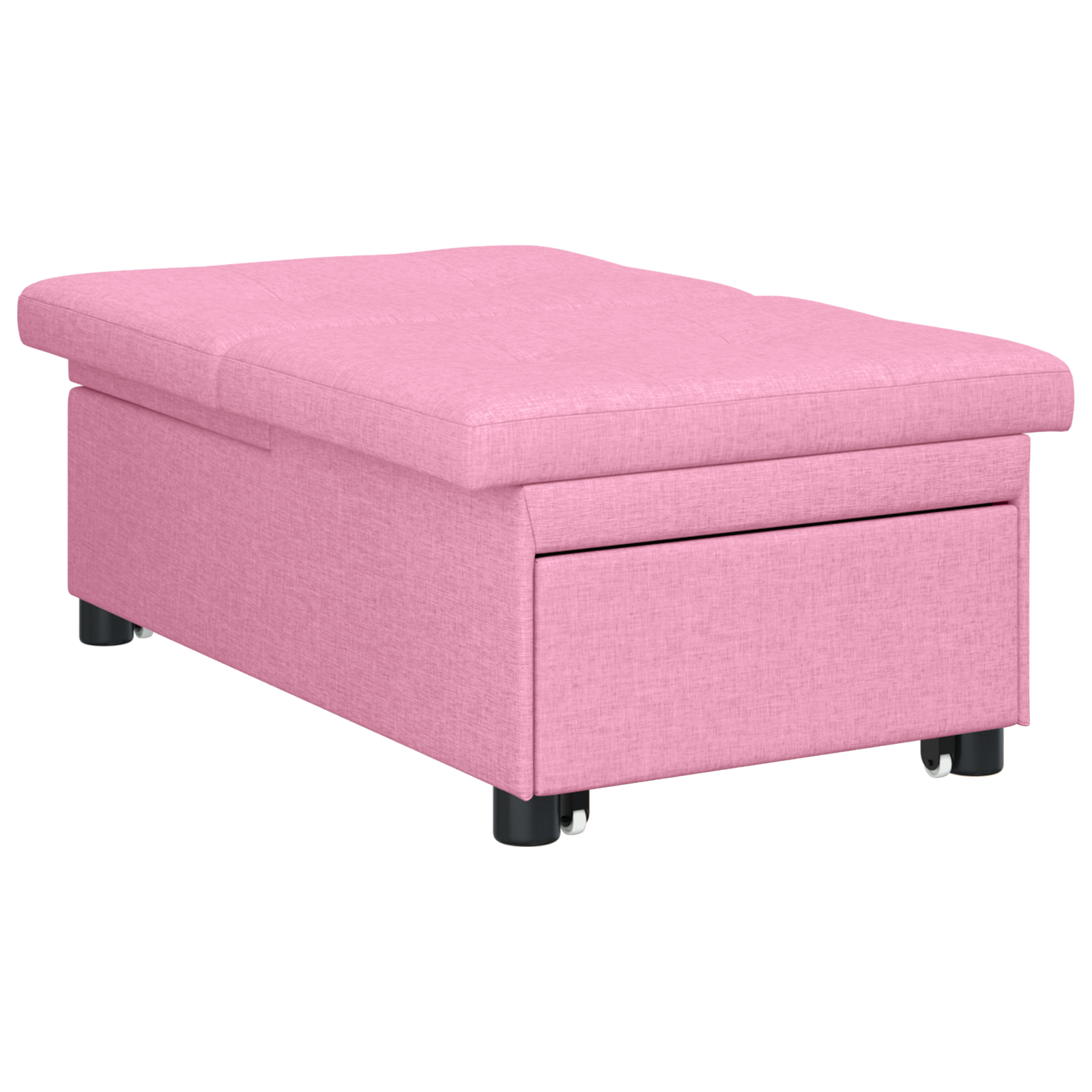 vidaXL Pat canapea Roz 194 x 67 x 37 cm țesătură