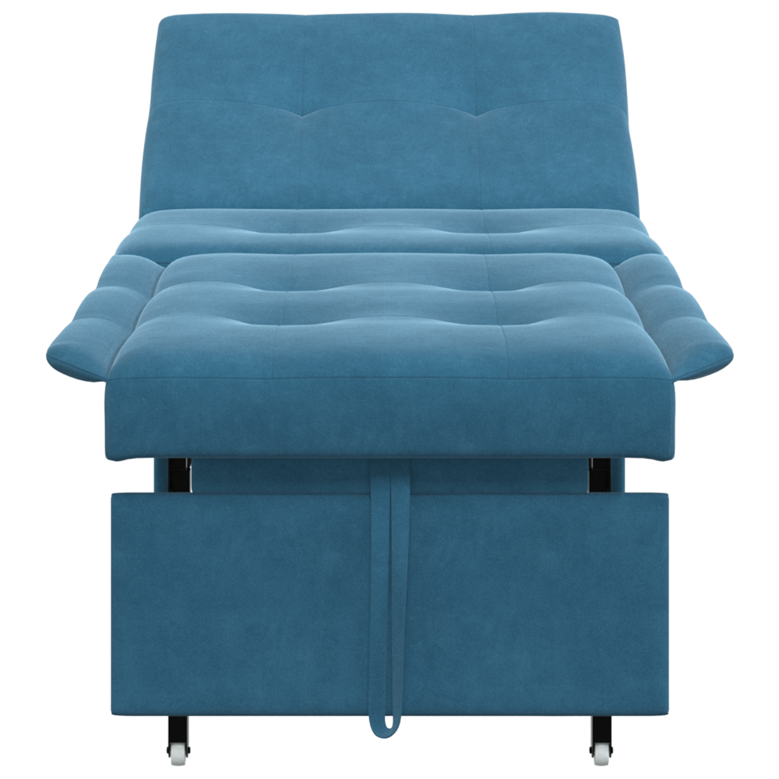 vidaXL Canapea extensibilă albastru 67 x 194 x 38 cm Catifea vidaXL Canapea extensibilă albastru 67 x 194 x 38 cm Catifea