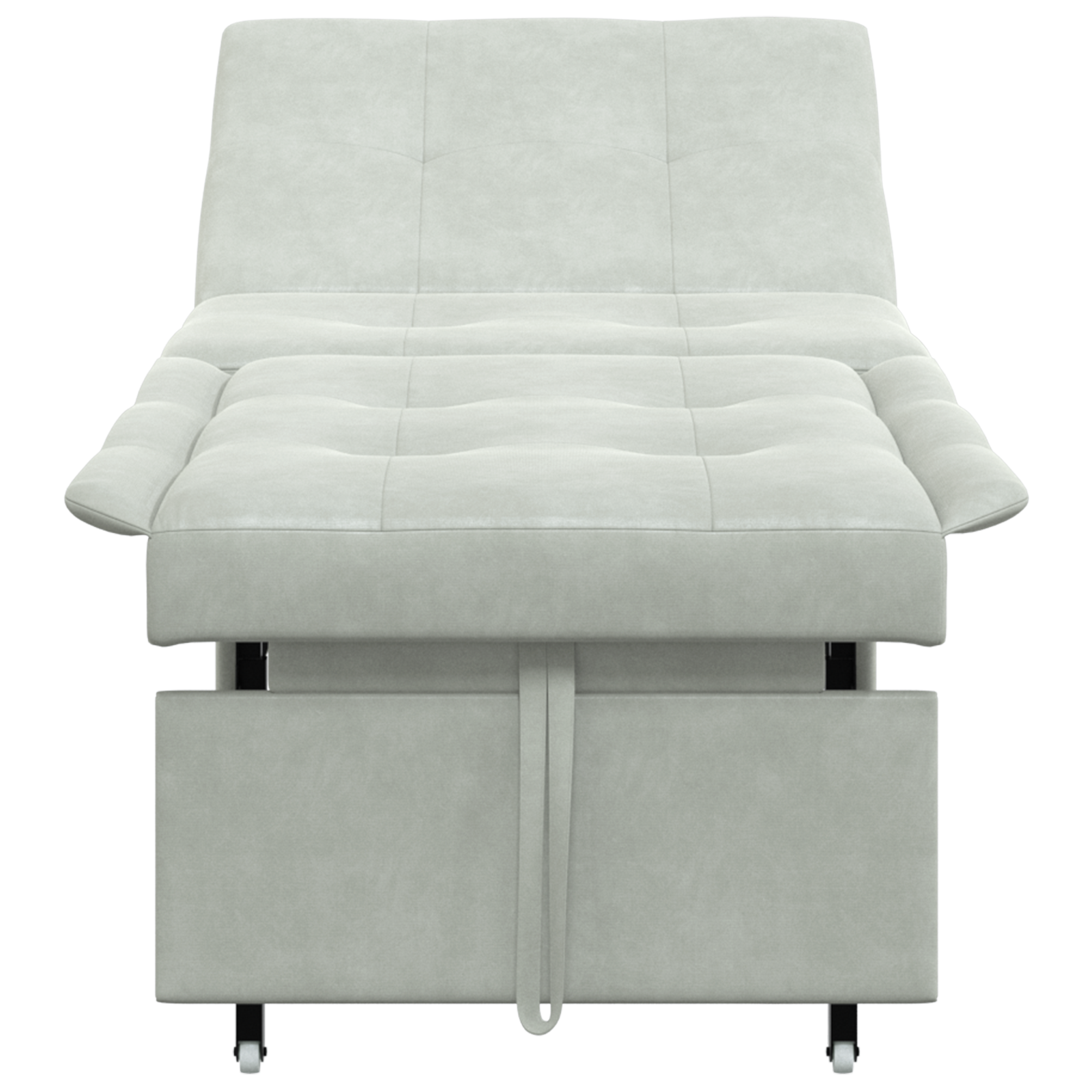vidaXL Canapea extensibilă Gri deschis 67 x 194 x 38 cm Catifea