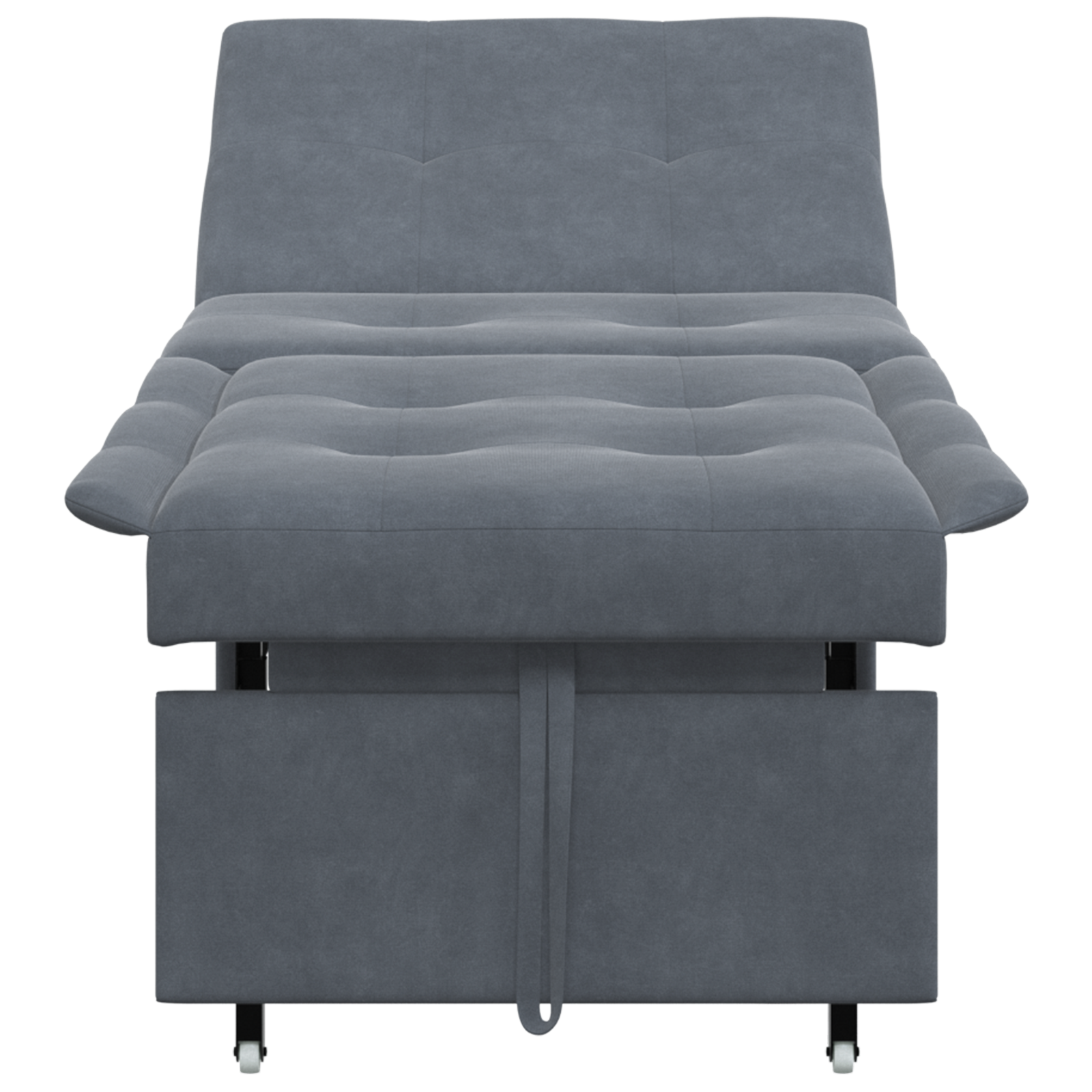 vidaXL Canapea extensibilă Gri închis 67 x 194 x 38 cm Catifea